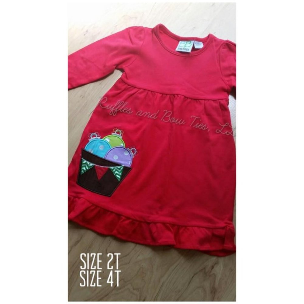 Girls Cotton Christmas dress